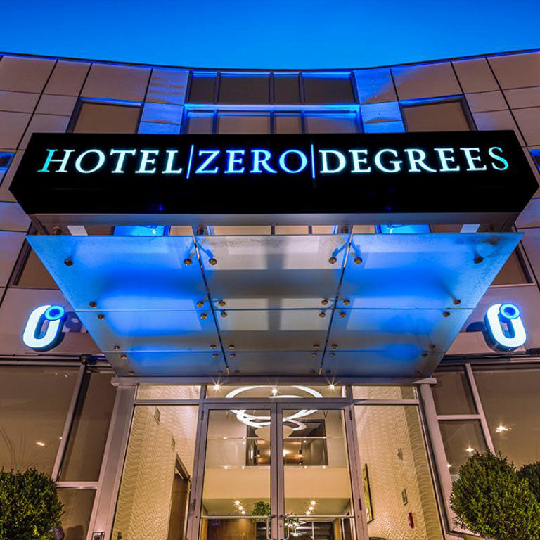Hotel Zero Degrees Norwalk Exterior of Clearview Investment