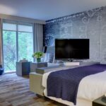 Hotel Zero Degrees Norwalk Bedroom of Clearview Investment